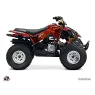 Karosszéria védő dekor matrica készlet Quad CAN-AM Leaf Piros Széria