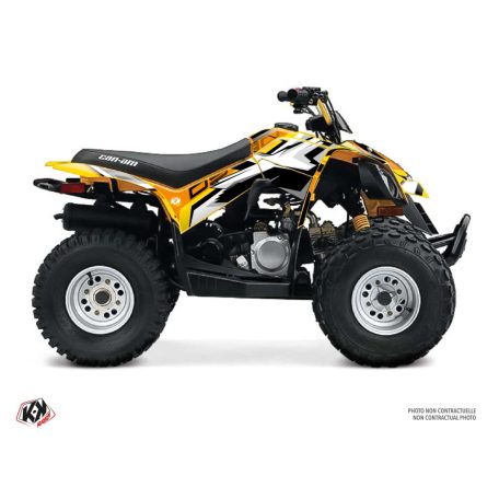 Karosszéria védő dekor matrica készlet Quad CAN-AM Spear Sárga Széria