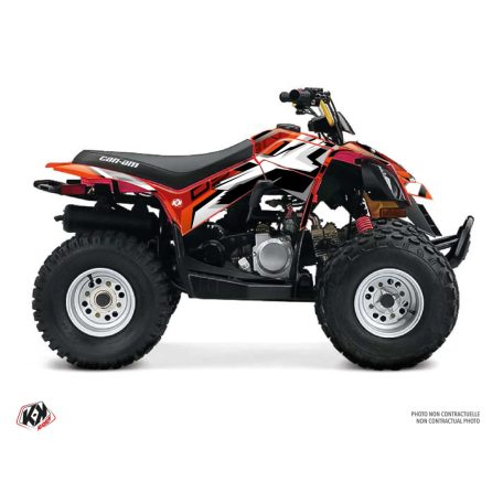 Karosszéria védő dekor matrica készlet Quad CAN-AM Spear Piros Széria