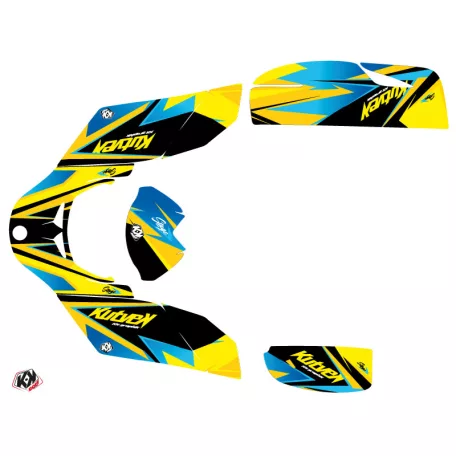 Karosszéria védő dekor matrica készlet Quad CAN-AM Stage Sárga/Kék Széria
