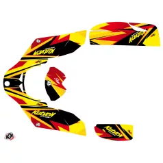   Karosszéria védő dekor matrica készlet Quad CAN-AM Stage Sárga/Piros Széria