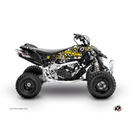 Karosszéria védő dekor matrica készlet Quad CAN-AM Freegun eyed Sárga Széria