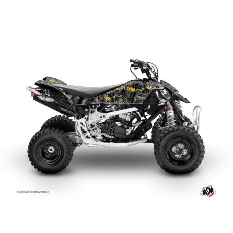 Karosszéria védő dekor matrica készlet Quad CAN-AM Camo Fekete/Sárga Széria