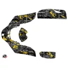 Karosszéria védő dekor matrica készlet Quad CAN-AM Camo Fekete/Sárga Széria