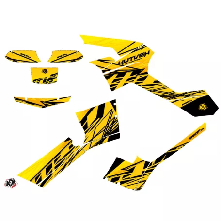 Karosszéria védő dekor matrica készlet Quad CAN-AM Eraser Sárga Széria
