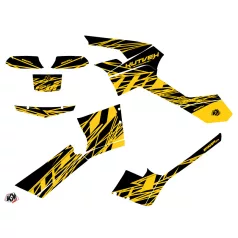   Karosszéria védő dekor matrica készlet Quad CAN-AM Eraser Sárga/Fekete Széria