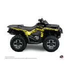 Karosszéria védő dekor matrica készlet Quad CAN-AM Eraser fluo Sárga Széria