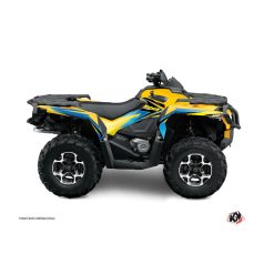   Karosszéria védő dekor matrica készlet Quad CAN-AM Stage Sárga/Kék Széria