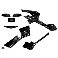   Karosszéria védő dekor matrica készlet Quad CAN-AM Zombies dark Fekete Széria
