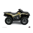 Karosszéria védő dekor matrica készlet Quad CAN-AM Freegun eyed Sárga Széria