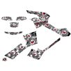   Karosszéria védő dekor matrica készlet Quad CAN-AM Freegun eyed Szürke/Piros Széria