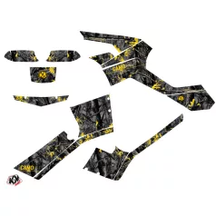   Karosszéria védő dekor matrica készlet Quad CAN-AM Camo Fekete/Sárga Széria