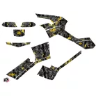 Karosszéria védő dekor matrica készlet Quad CAN-AM Camo Fekete/Sárga Széria