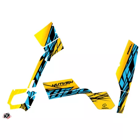 Karosszéria védő dekor matrica készlet Quad CAN-AM Eraser Sárga/Kék Széria