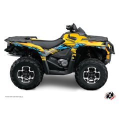   Karosszéria védő dekor matrica készlet Quad CAN-AM Eraser Sárga/Kék Széria