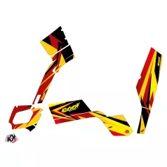   Karosszéria védő dekor matrica készlet Quad CAN-AM Stage Sárga/Piros Széria