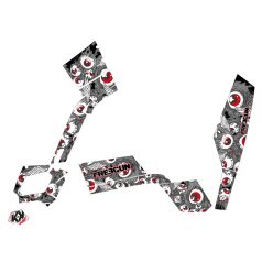   Karosszéria védő dekor matrica készlet Quad CAN-AM Freegun eyed Szürke/Piros Széria