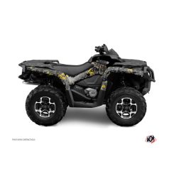   Karosszéria védő dekor matrica készlet Quad CAN-AM Camo Fekete/Sárga Széria