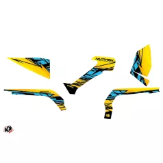   Karosszéria védő dekor matrica készlet Quad CAN-AM Eraser Sárga/Kék Széria