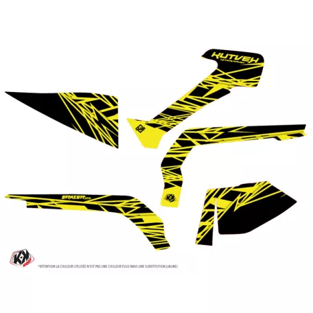 Karosszéria védő dekor matrica készlet Quad CAN-AM Eraser fluo Sárga Széria