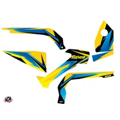   Karosszéria védő dekor matrica készlet Quad CAN-AM Stage Sárga/Kék Széria