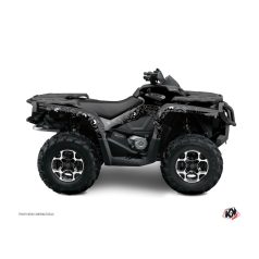  Karosszéria védő dekor matrica készlet Quad CAN-AM Zombies dark Fekete Széria