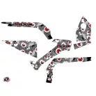 Karosszéria védő dekor matrica készlet Quad CAN-AM Freegun eyed Szürke/Piros Széria