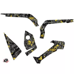   Karosszéria védő dekor matrica készlet Quad CAN-AM Camo Fekete/Sárga Széria