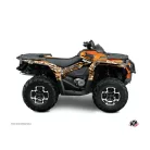 Karosszéria védő dekor matrica készlet Quad CAN-AM Predator Narancs Széria