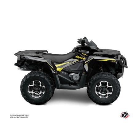 Karosszéria védő dekor matrica készlet Quad CAN-AM Stage Neon Szürke Széria