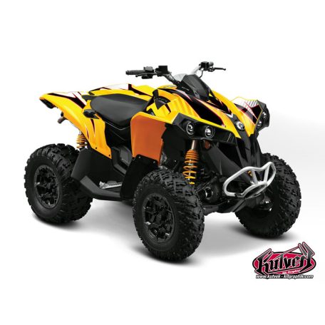 Karosszéria védő dekor matrica készlet Quad CAN-AM Factory Sárga Széria