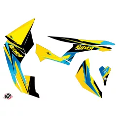   Karosszéria védő dekor matrica készlet Quad CAN-AM Stage Sárga/Kék Széria