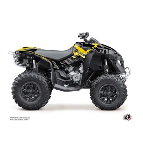 Karosszéria védő dekor matrica készlet Quad CAN-AM Ember Sárga Széria