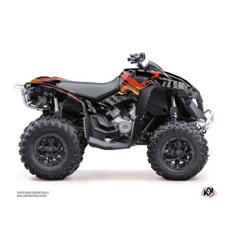 Karosszéria védő dekor matrica készlet Quad CAN-AM Ember Piros Széria