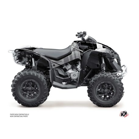Karosszéria védő dekor matrica készlet Quad CAN-AM Kinetik Szürke Széria