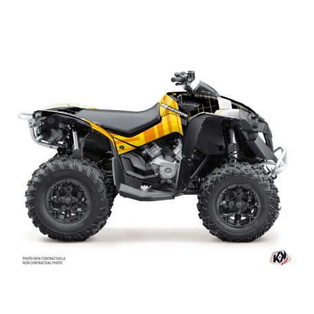 Karosszéria védő dekor matrica készlet Quad CAN-AM Kinetik Sárga Széria