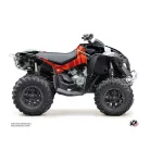 Karosszéria védő dekor matrica készlet Quad CAN-AM Kinetik Piros Széria