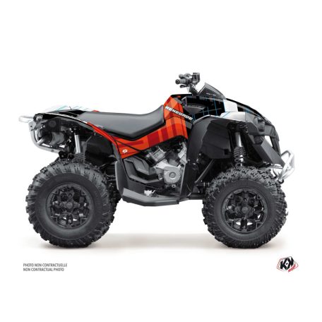Karosszéria védő dekor matrica készlet Quad CAN-AM Kinetik Piros Széria
