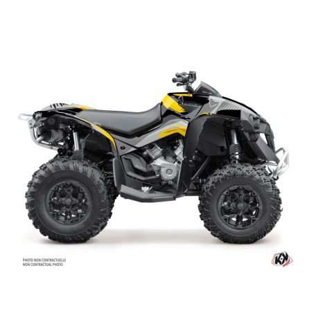 Karosszéria védő dekor matrica készlet Quad CAN-AM Kliff Sárga Széria