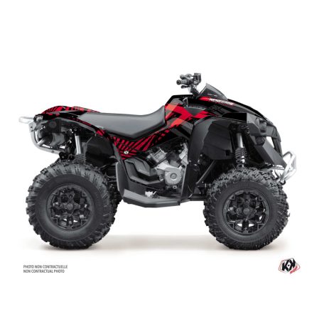 Karosszéria védő dekor matrica készlet Quad CAN-AM Kollector Piros Széria