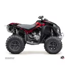 Karosszéria védő dekor matrica készlet Quad CAN-AM Kollector Piros Széria