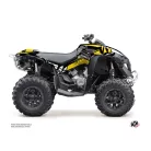 Karosszéria védő dekor matrica készlet Quad CAN-AM Kraft Sárga Széria