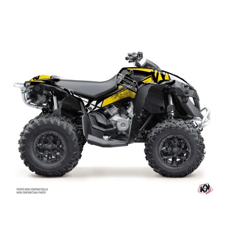Karosszéria védő dekor matrica készlet Quad CAN-AM Kraft Sárga Széria