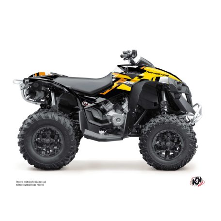 Karosszéria védő dekor matrica készlet Quad CAN-AM Lane Sárga Széria