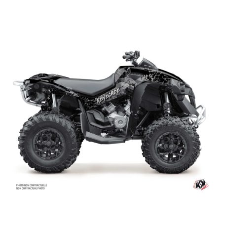Karosszéria védő dekor matrica készlet Quad CAN-AM Leaf Szürke Széria