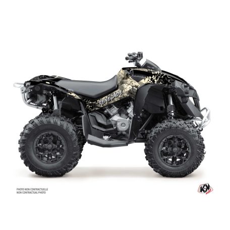 Karosszéria védő dekor matrica készlet Quad CAN-AM Leaf Homokszínű Széria
