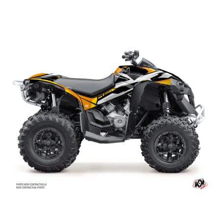 Karosszéria védő dekor matrica készlet Quad CAN-AM Spear Sárga Széria