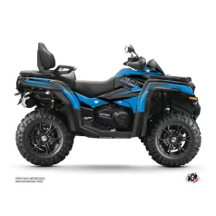   Karosszéria védő dekor matrica készlet Quad CF MOTO Stage Kék/Fekete Széria