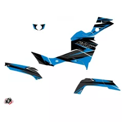   Karosszéria védő dekor matrica készlet Quad CF MOTO Stage Kék/Fekete Széria