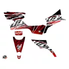 Karosszéria védő dekor matrica készlet Quad CF MOTO Eraser Piros/Fehér Széria